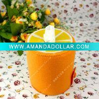 2010 orange shaped napkin box, tissue holder