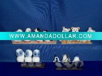 Wholesale Small porcelain animal/Porcelain gift/small cat