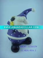 Wholesale ceramic santa claus with bag