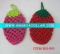 hand crochet strawberry