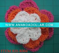 Wholesale crochet flower/colorful cotton flower