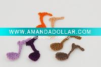 Wholesale DD01041 Hand Crochet Fashion Accessories Music Flowers Appliques Cotton flower making craft