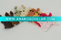 Wholesale DD01035 Hand Crochet Fashion Accessories Flowers Applique Cotton craft Rabbits Bunny