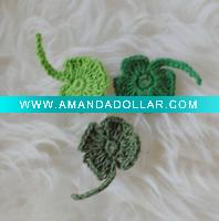 Wholesale DD01031 Handmade Crochet Fashion Accessory Four-leafed clover