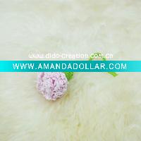 Wholesale DD01002B Hand Crochet Fashion Accessories Fruits Flowers Appliques Cotton flower making craft