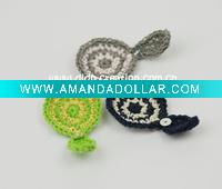 Wholesale DD01038 Hand Crochet Fashion Accessories Leaves Flowers Appliques Cotton craft