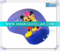 Wholesale 2011 new type pvc mouse mat with wrist rest