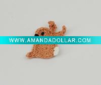Wholesale DD01035B-1 Hand Crochet Fashion Accessories Flowers Applique Cotton craft Rabbits Bunny