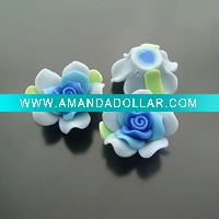 Wholesale Diverse Colored Polymer Flower Bedas Wholesale!!