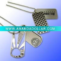 Wholesale promote fashion casting metal military dog tag