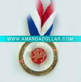 Wholesale promotional metal sports medals,award medals with ribbon