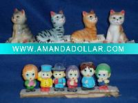 Wholesale Small porcelain animal/Porcelain gift/small cat