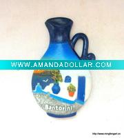 Wholesale Resin Flower pot Souviners Magnet