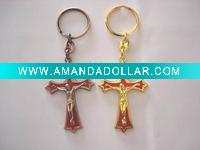 Wholesale crucifix,Metal Cross keychain