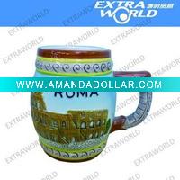 Wholesale ceramic painting mug ,coffee mug for souvenir