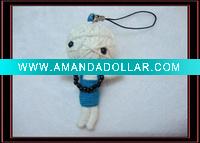 Wholesale Fashion String Voodoo doll keychain