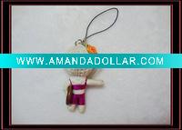 Wholesale Fashion String Voodoo doll keychain
