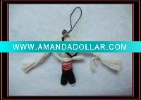 Wholesale Fashion String Voodoo doll keychain