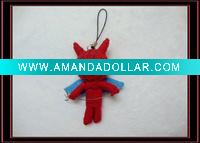 Fashion String Voodoo doll keychain
