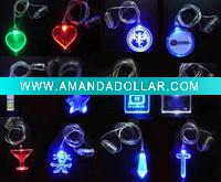 Wholesale light up pendant flashing necklace