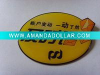 mark metal button badge