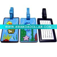 Wholesale soft pvc luggage tag, fashion handbag tag, cute design bag tag., hangbag label