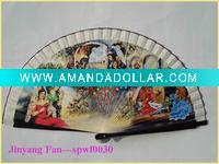 Spanish printed wood fan