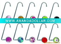 Wholesale metal bag hanger/handbag holder(can print customer's logo)