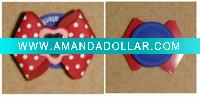 3D Bow Soft PVC Shoe Buckle w/Silicon Cluth