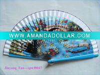 Spanish printed wood fan