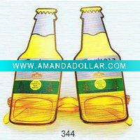 Wholesale bottle shaped party glasses funny glasses