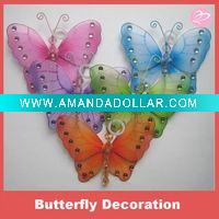 Wholesale Nylon butterfly decoration