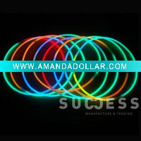 Wholesale Tri-color glow stick necklace