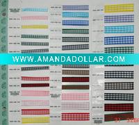 Checked gingham ribbons