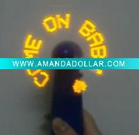 programmable led mini fan