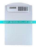 clip board with calculator