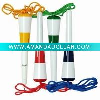 Wholesale plastic floater ball pen with rope