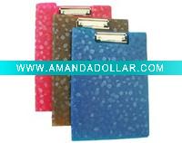 A4 pp clip board w/cover