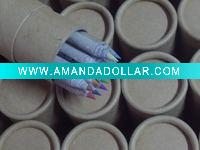 Wholesale Mini Recycled Newspaper Colored Pencil Set