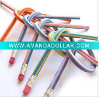 Wholesale free shipping christmas gifts Colorful Flexible Bendy Soft Pencils For Kids Magical Soft Pencil EW-092