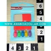 Wholesale BT-1048 seven kinds assorted pencil eraser