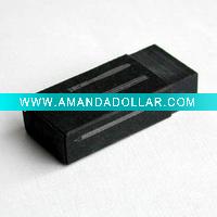 Wholesale School/Office all black Eraser/plastic rubber