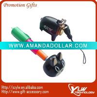 Wholesale Mobile Phone Chain With stretchy promotional pens,gift pen,cartoon ball pen