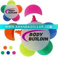 Wholesale mini promotion gift flower highlighter NHP002
