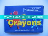 Wholesale 0.8*8.8cm 6 colors wax crayon