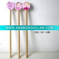 Wholesale pink ballerina wooden Pencil