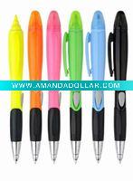 Wholesale two using ball pen & highlighter