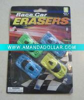 Wholesale Race car novelty erasers