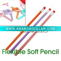 Wholesale 300 X Colorful Magic Flexible Bendy Soft Pencil for Kids Wholesale Only