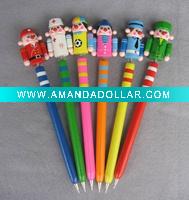 Wholesale lovely wooden ball pen,colorful wooden ball pen,wooden ball pen